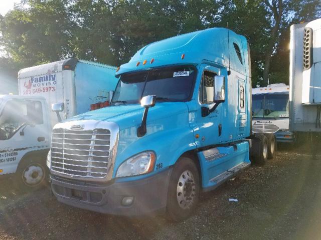 1FUJGLBG4DSBC0882 - 2013 FREIGHTLINER CASCADIA 1 TEAL photo 2