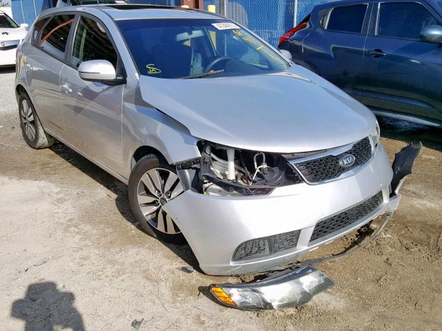 KNAFU5A28D5657100 - 2013 KIA FORTE EX SILVER photo 1