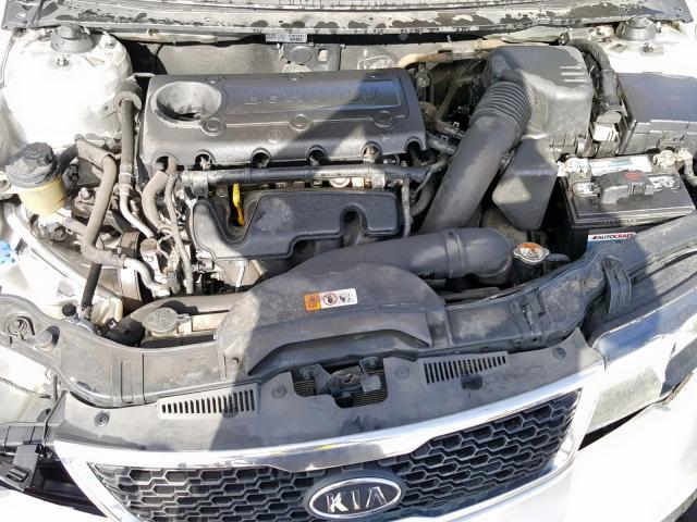 KNAFU5A28D5657100 - 2013 KIA FORTE EX SILVER photo 7