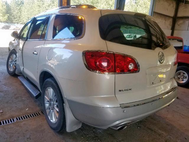 5GAKVCED8CJ323798 - 2012 BUICK ENCLAVE WHITE photo 3