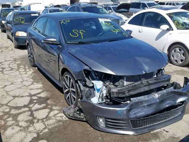 3VW4T7AJ3EM208724 - 2014 VOLKSWAGEN JETTA GLI GRAY photo 1