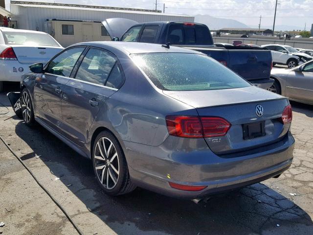 3VW4T7AJ3EM208724 - 2014 VOLKSWAGEN JETTA GLI GRAY photo 3