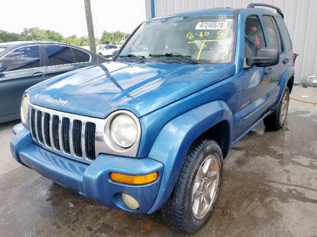 1J4GK58K93W508197 - 2003 JEEP LIBERTY LI BLUE photo 2