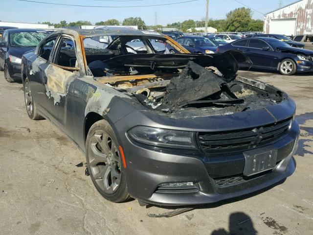 2C3CDXHGXGH174776 - 2016 DODGE CHARGER SX GRAY photo 1