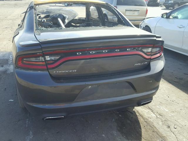 2C3CDXHGXGH174776 - 2016 DODGE CHARGER SX GRAY photo 10