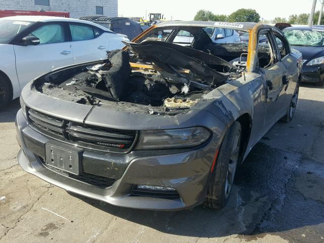 2C3CDXHGXGH174776 - 2016 DODGE CHARGER SX GRAY photo 2