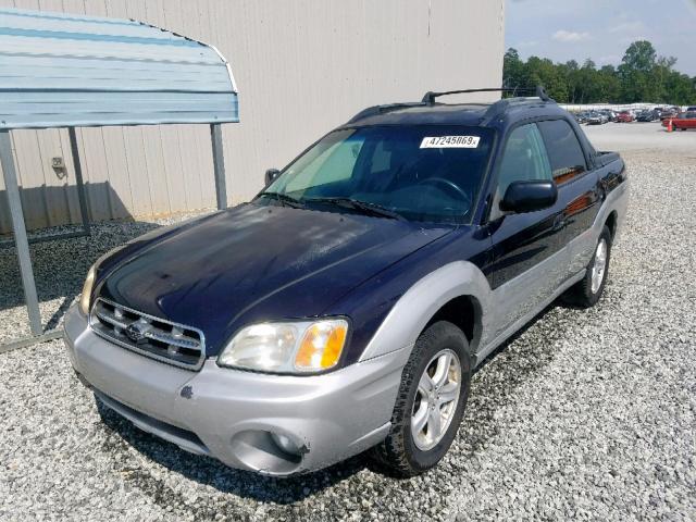 4S4BT62CX57103558 - 2005 SUBARU BAJA SPORT BLUE photo 2