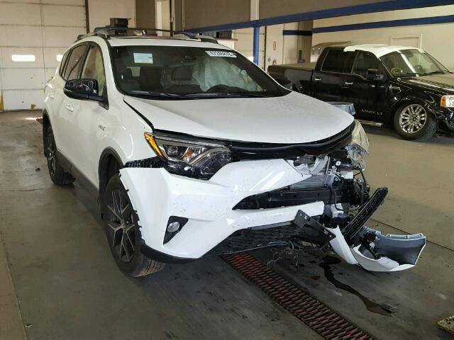 JTMJJREVXJD225336 - 2018 TOYOTA RAV4 HV SE WHITE photo 1