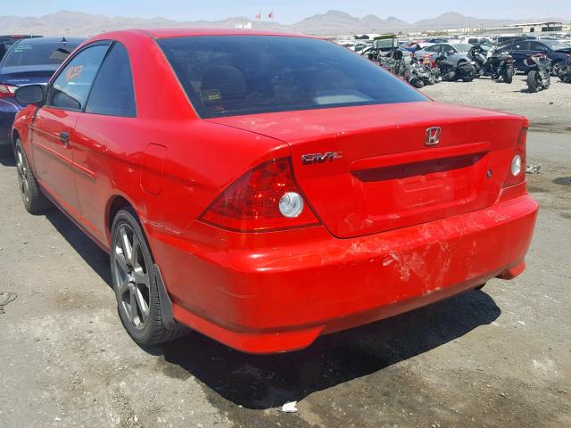 1HGEM22164L036504 - 2004 HONDA CIVIC DX V RED photo 3