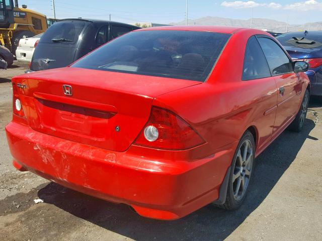 1HGEM22164L036504 - 2004 HONDA CIVIC DX V RED photo 4