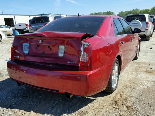 1G6DC67A680194543 - 2008 CADILLAC STS MAROON photo 4