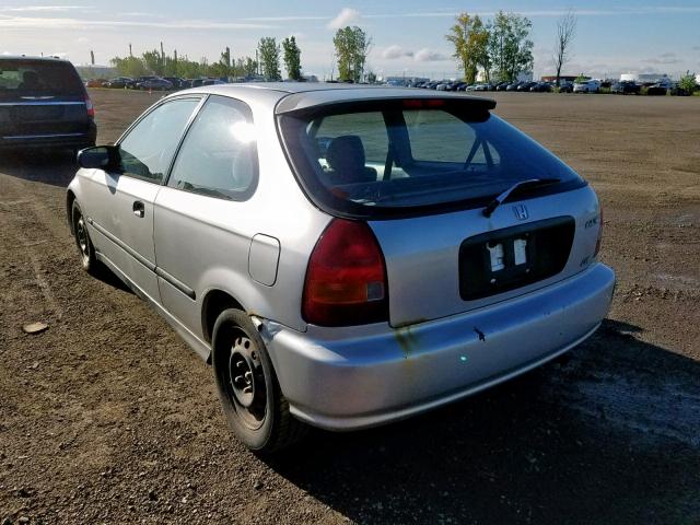 2HGEJ6434WH014676 - 1998 HONDA CIVIC DX SILVER photo 3