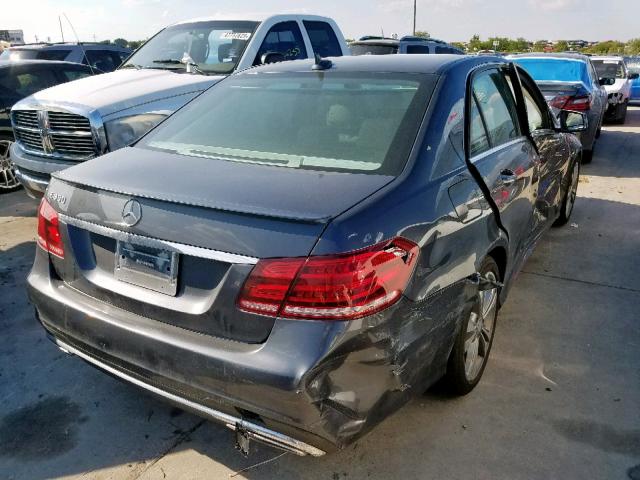 WDDHF5KBXEA863294 - 2014 MERCEDES-BENZ E 350 CHARCOAL photo 4