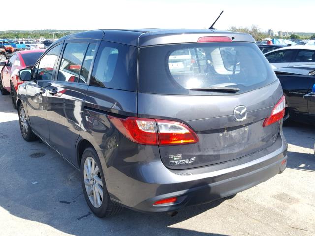 JM1CW2BL3D0155226 - 2013 MAZDA 5 GRAY photo 3