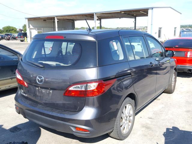 JM1CW2BL3D0155226 - 2013 MAZDA 5 GRAY photo 4