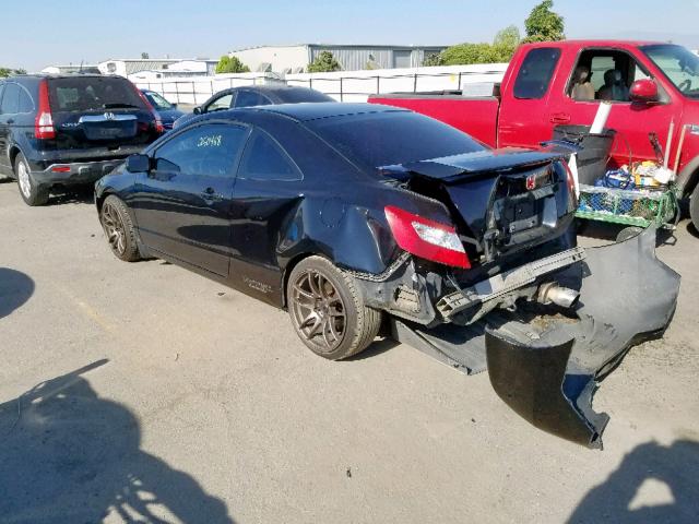 2HGFG21546H704980 - 2006 HONDA CIVIC SI BLACK photo 3