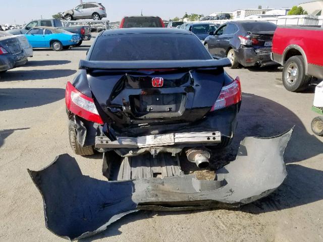 2HGFG21546H704980 - 2006 HONDA CIVIC SI BLACK photo 9