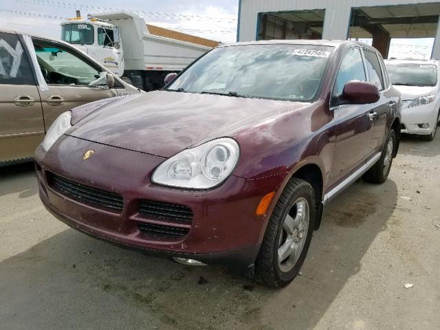 WP1AB29P94LA69556 - 2004 PORSCHE CAYENNE S BURGUNDY photo 2