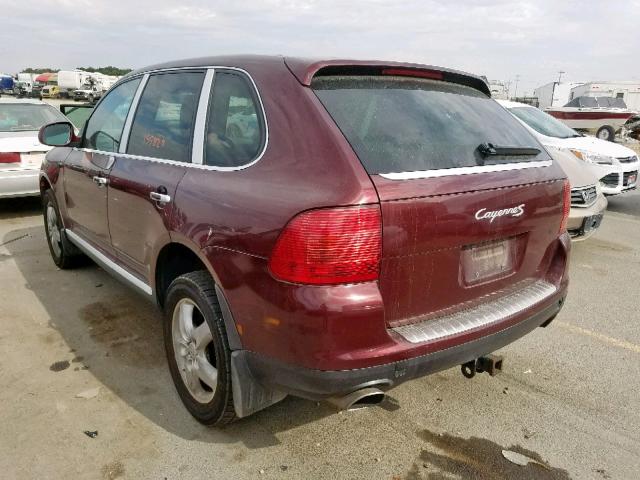 WP1AB29P94LA69556 - 2004 PORSCHE CAYENNE S BURGUNDY photo 3