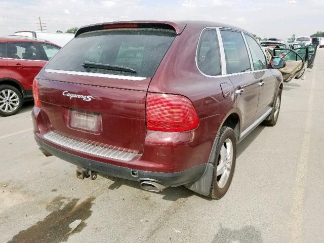 WP1AB29P94LA69556 - 2004 PORSCHE CAYENNE S BURGUNDY photo 4