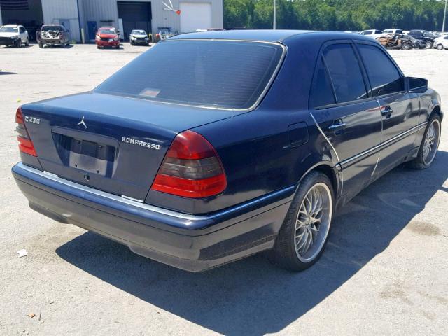 WDBHA24G8XA764331 - 1999 MERCEDES-BENZ C230 KOMPR BLUE photo 4