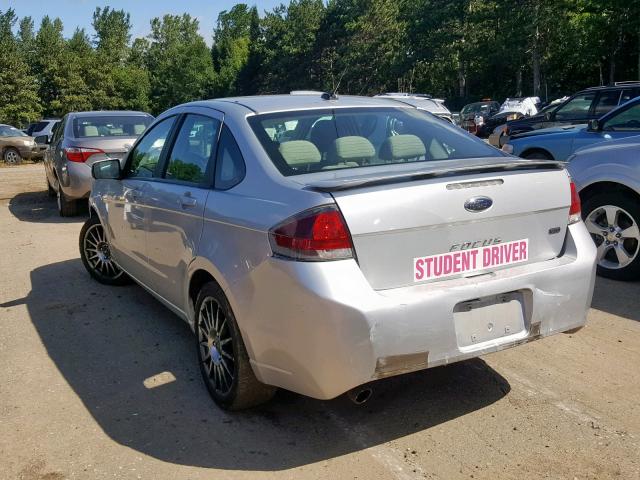 1FAHP3GN8BW153653 - 2011 FORD FOCUS SES SILVER photo 3