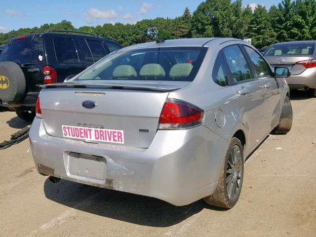 1FAHP3GN8BW153653 - 2011 FORD FOCUS SES SILVER photo 4