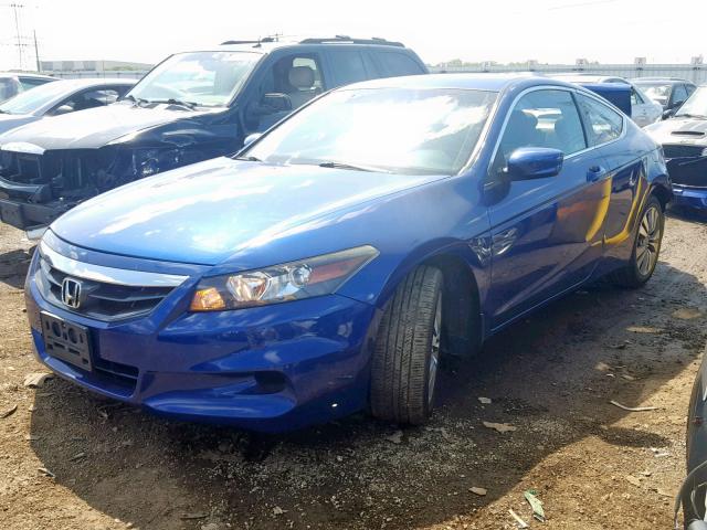 1HGCS1B76BA017343 - 2011 HONDA ACCORD EX BLUE photo 2