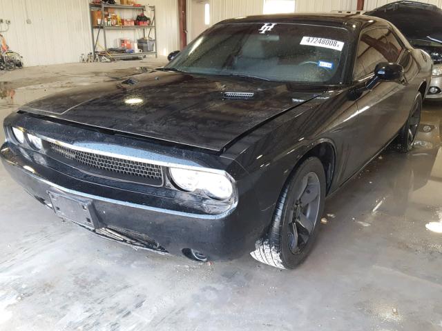 2C3CDYAG7EH289591 - 2014 DODGE CHALLENGER BLACK photo 2