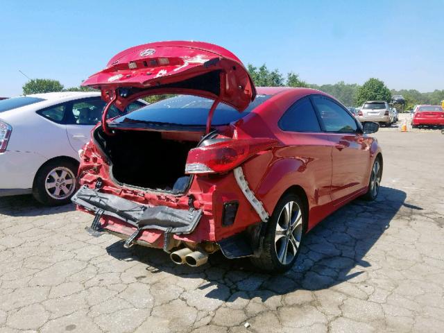 KMHDH6AE4DU002321 - 2013 HYUNDAI ELANTRA CO RED photo 4