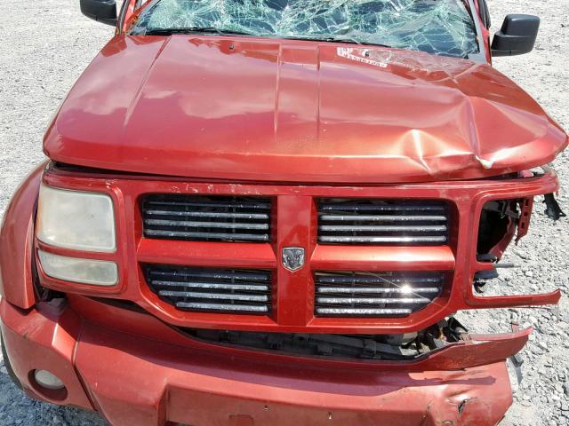 1D4PT4GK4BW511461 - 2011 DODGE NITRO HEAT RED photo 7