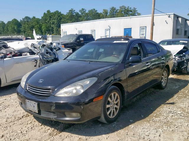 JTHBF30GX25000274 - 2002 LEXUS ES 300 BLACK photo 2