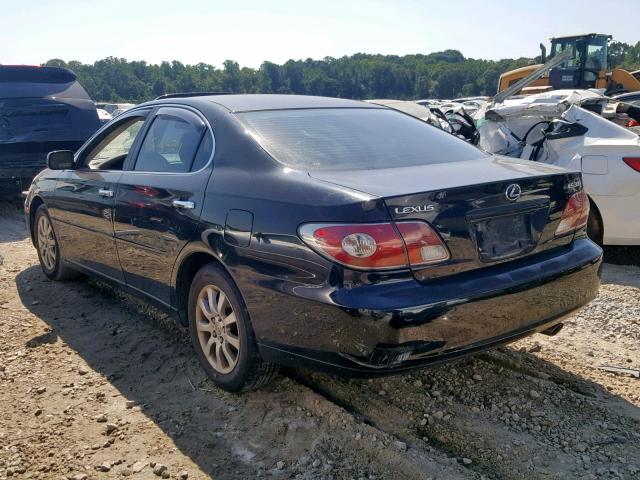 JTHBF30GX25000274 - 2002 LEXUS ES 300 BLACK photo 3