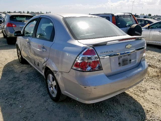KL1TD56688B064224 - 2008 CHEVROLET AVEO BASE Silber Foto 3