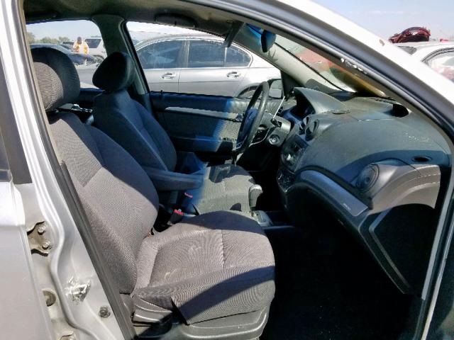 KL1TD56688B064224 - 2008 CHEVROLET AVEO BASE Silber Foto 5