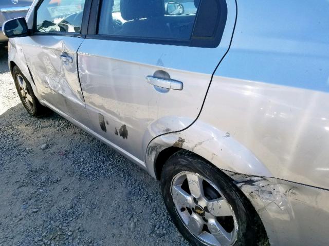 KL1TD56688B064224 - 2008 CHEVROLET AVEO BASE Silber Foto 9