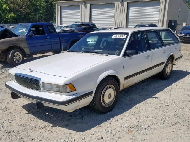 1G4AG85M7S6496596 - 1995 BUICK CENTURY SP WHITE photo 2