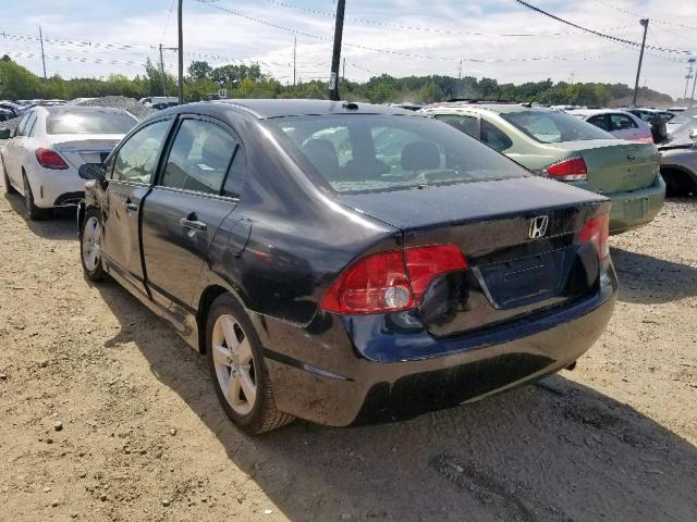 2HGFA16948H502683 - 2008 HONDA CIVIC EXL 黑色 照片 3