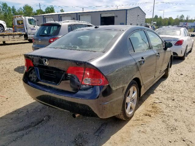 2HGFA16948H502683 - 2008 HONDA CIVIC EXL 黑色 照片 4