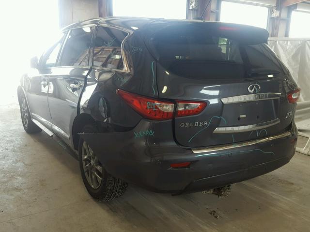 5N1AL0MN2DC318848 - 2013 INFINITI JX35 BASE GRAY photo 3