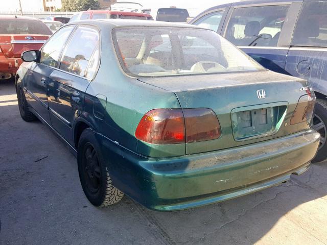 2HGEJ6618YH500874 - 2000 HONDA CIVIC BASE GREEN photo 3