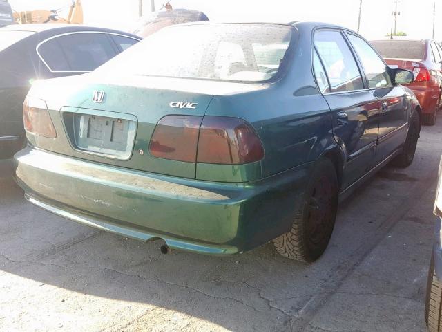 2HGEJ6618YH500874 - 2000 HONDA CIVIC BASE GREEN photo 4