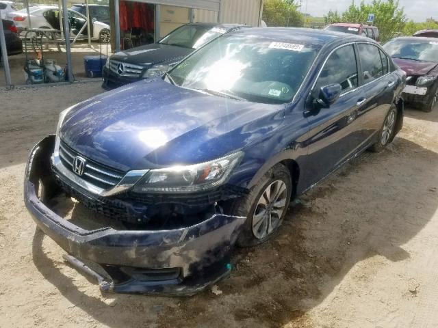 1HGCR2F3XFA090939 - 2015 HONDA ACCORD LX BLUE photo 2