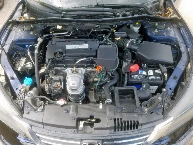 1HGCR2F3XFA090939 - 2015 HONDA ACCORD LX BLUE photo 7