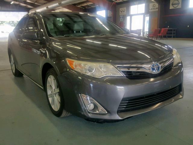 4T1BD1FK3CU014396 - 2012 TOYOTA CAMRY HYBR GRAY photo 1