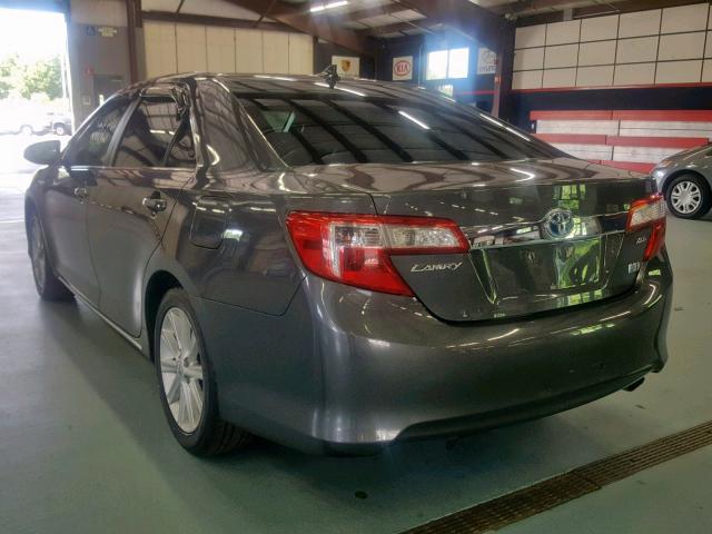 4T1BD1FK3CU014396 - 2012 TOYOTA CAMRY HYBR GRAY photo 3