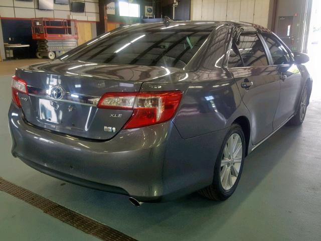 4T1BD1FK3CU014396 - 2012 TOYOTA CAMRY HYBR GRAY photo 4