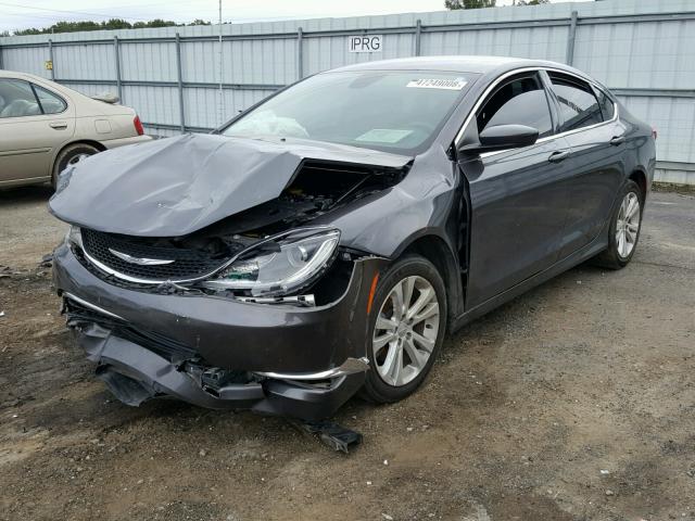 1C3CCCAB3GN141717 - 2016 CHRYSLER 200 LIMITE GRAY photo 2