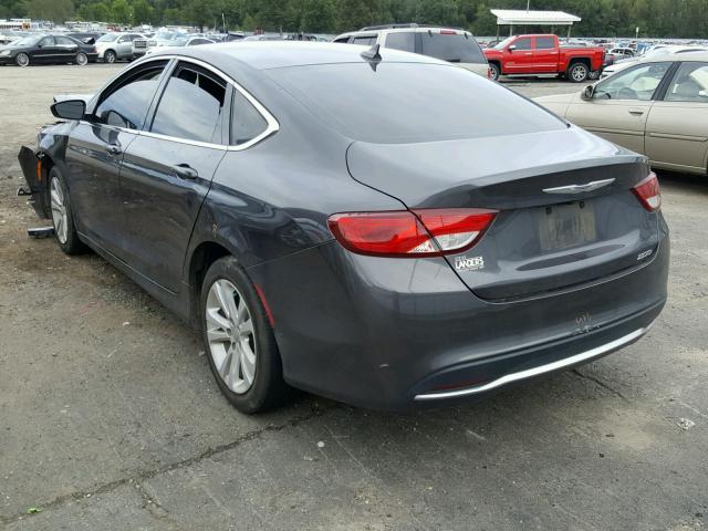 1C3CCCAB3GN141717 - 2016 CHRYSLER 200 LIMITE GRAY photo 3