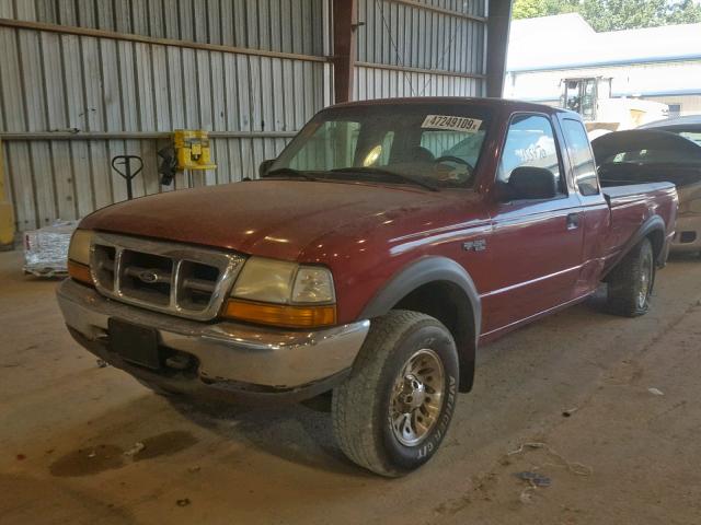 1FTZR15V6XTB09174 - 1999 FORD RANGER SUP MAROON photo 2